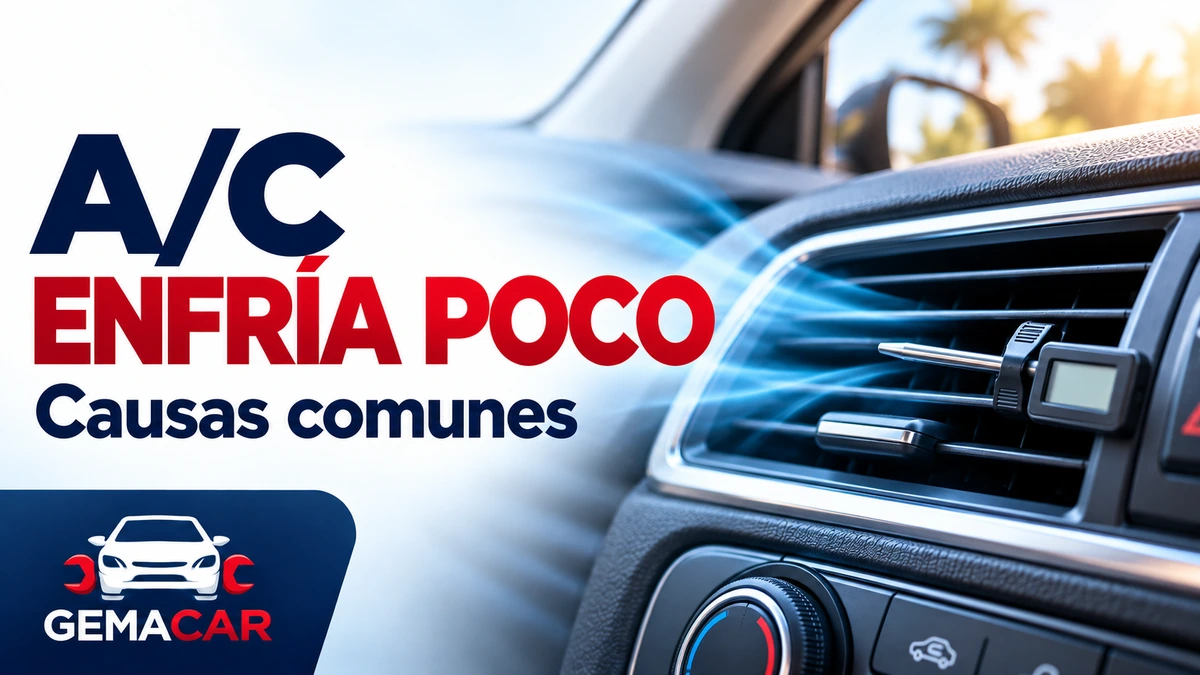 Aire acondicionado enfría poco: causas comunes