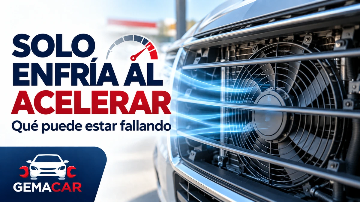 Aire acondicionado solo enfría cuando acelero