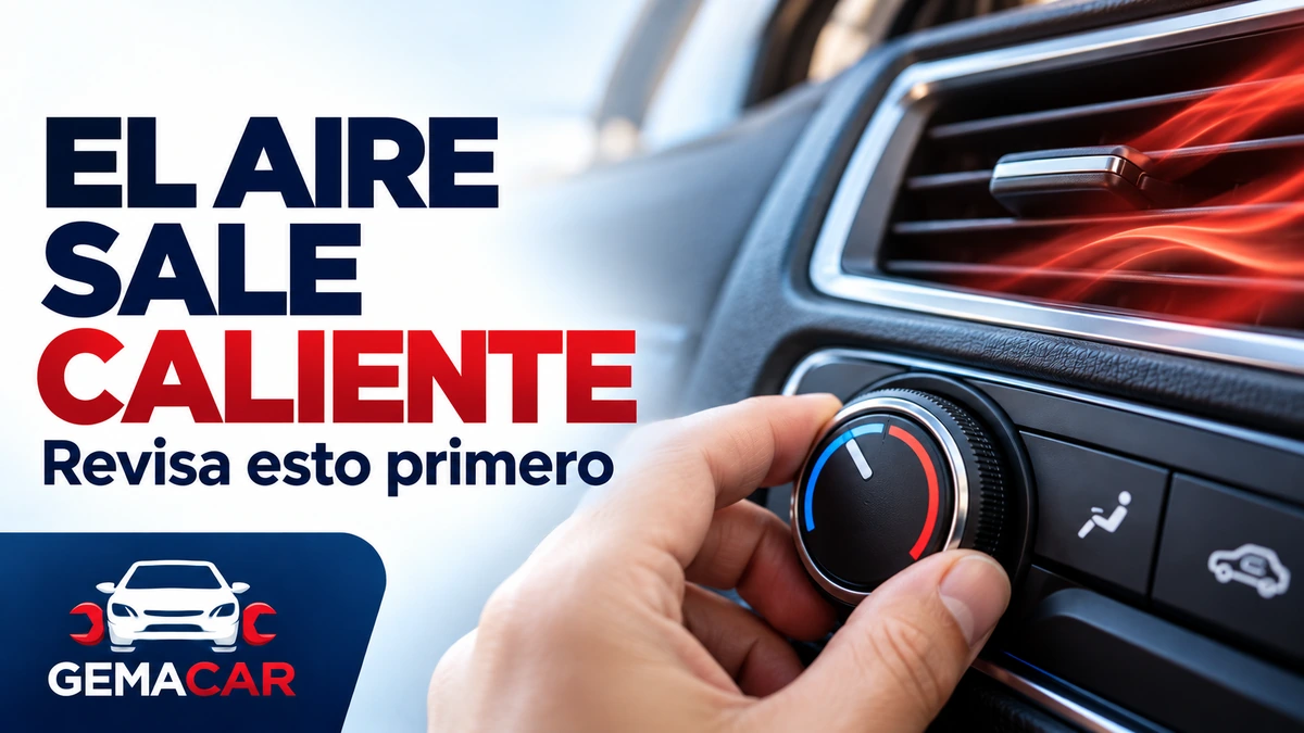 Aire del carro sale caliente: qué revisar primero