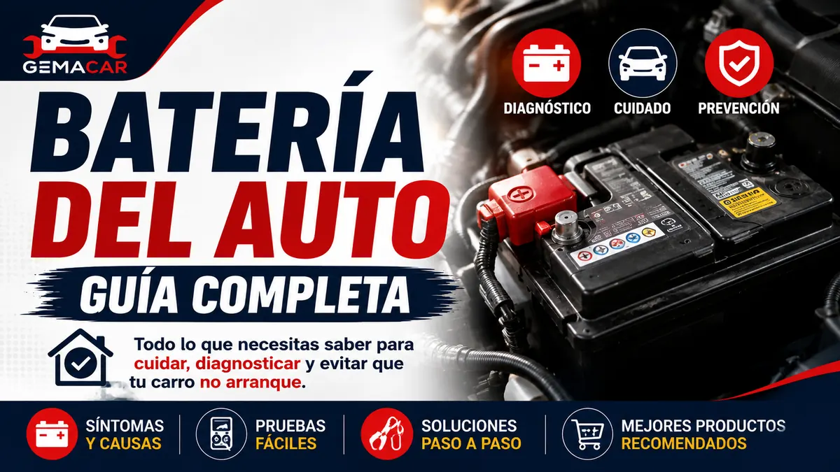 Batería del auto: guía completa para cuidar, diagnosticar y evitar que el carro no arranque