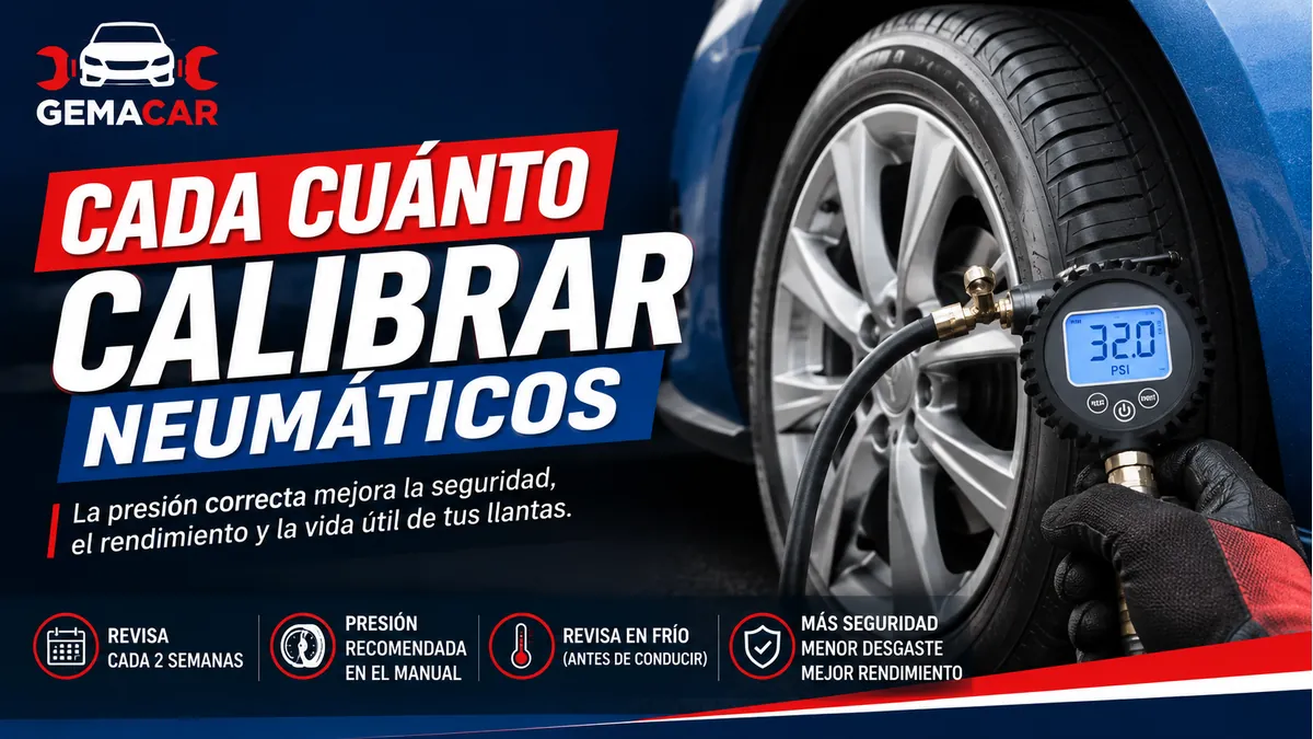 Cada cuánto calibrar los neumáticos del auto