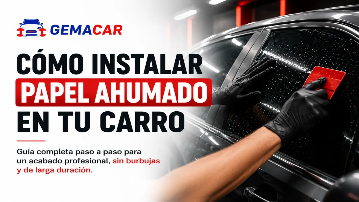 Cómo instalar papel ahumado en un carro: guía paso a paso para evitar burbujas