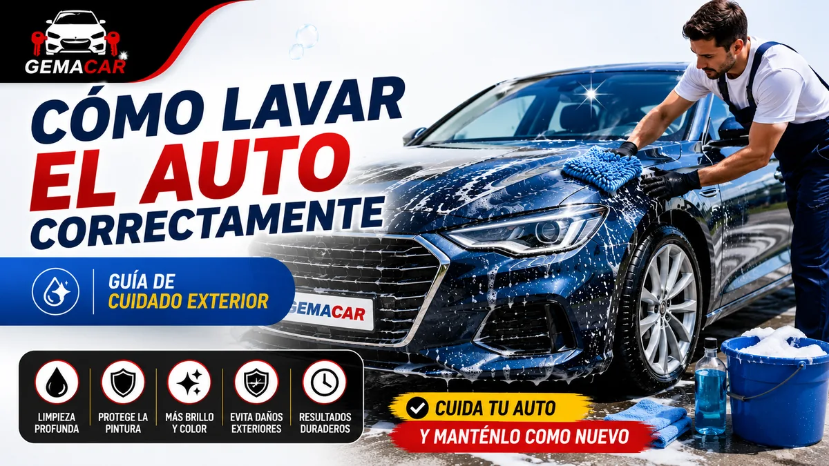 Cómo lavar y cuidar el exterior del auto: guía completa