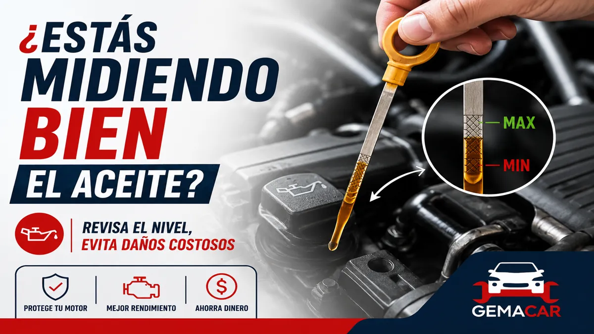 Cómo medir el nivel de aceite del motor: guía paso a paso para evitar daños