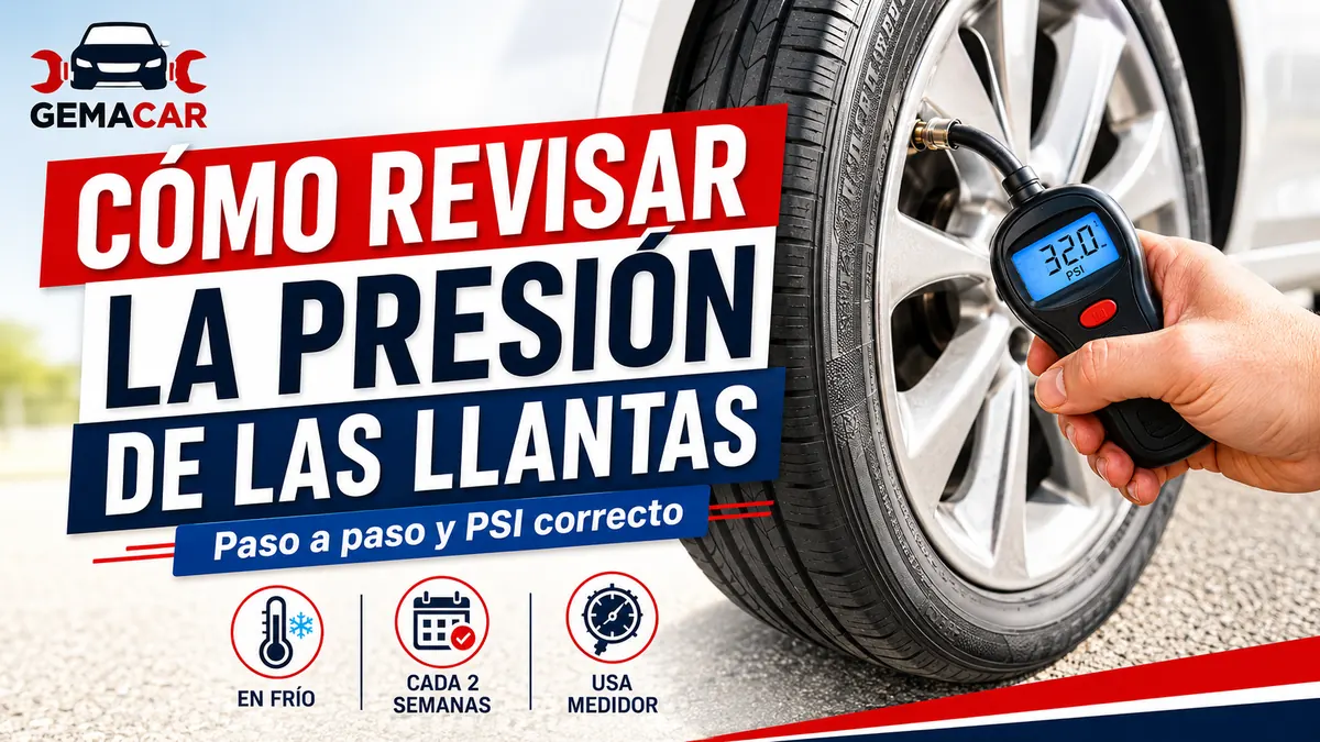 Cómo revisar la presión de las llantas en casa paso a paso