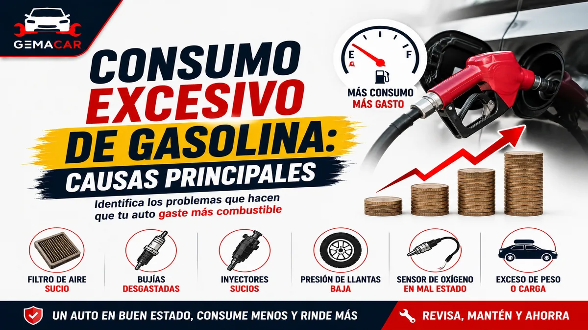 Consumo excesivo de gasolina: causas comunes y qué revisar primero