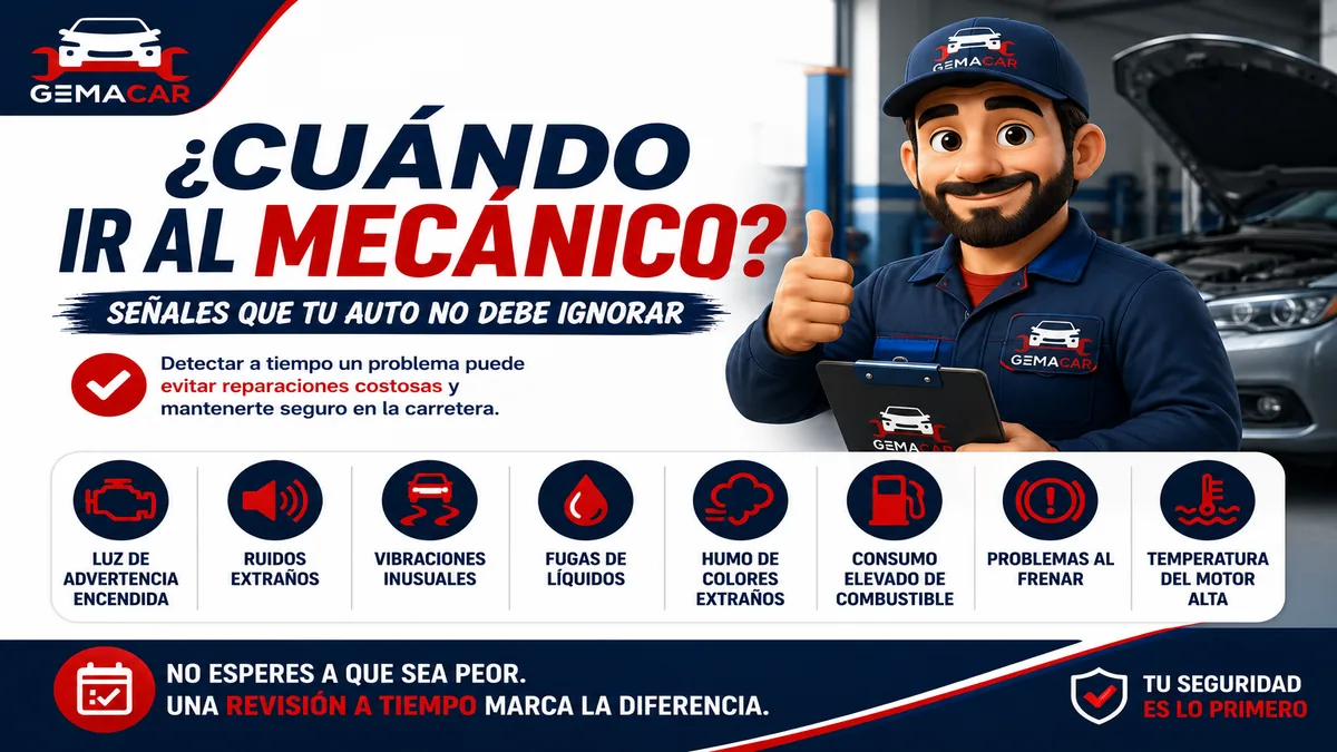 Cuándo ir al mecánico: señales de alerta que no debes ignorar