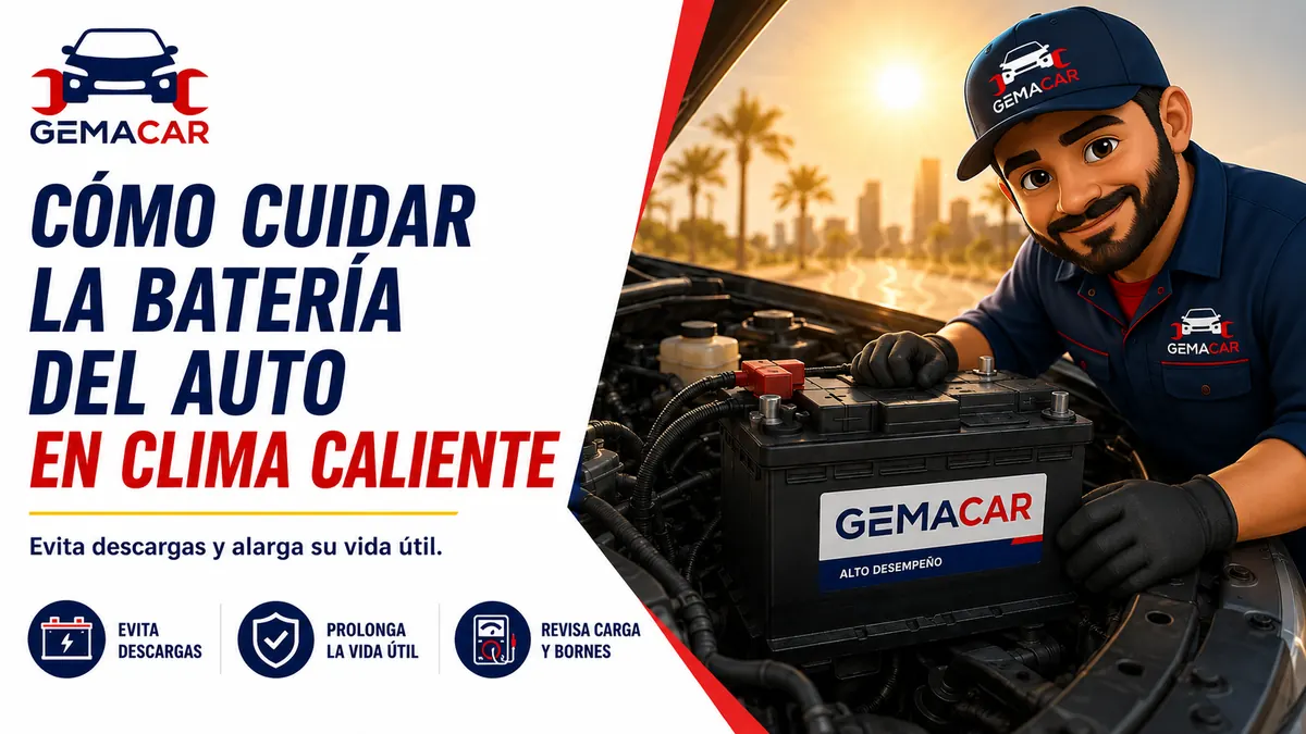 Cómo cuidar la batería del auto en clima caliente