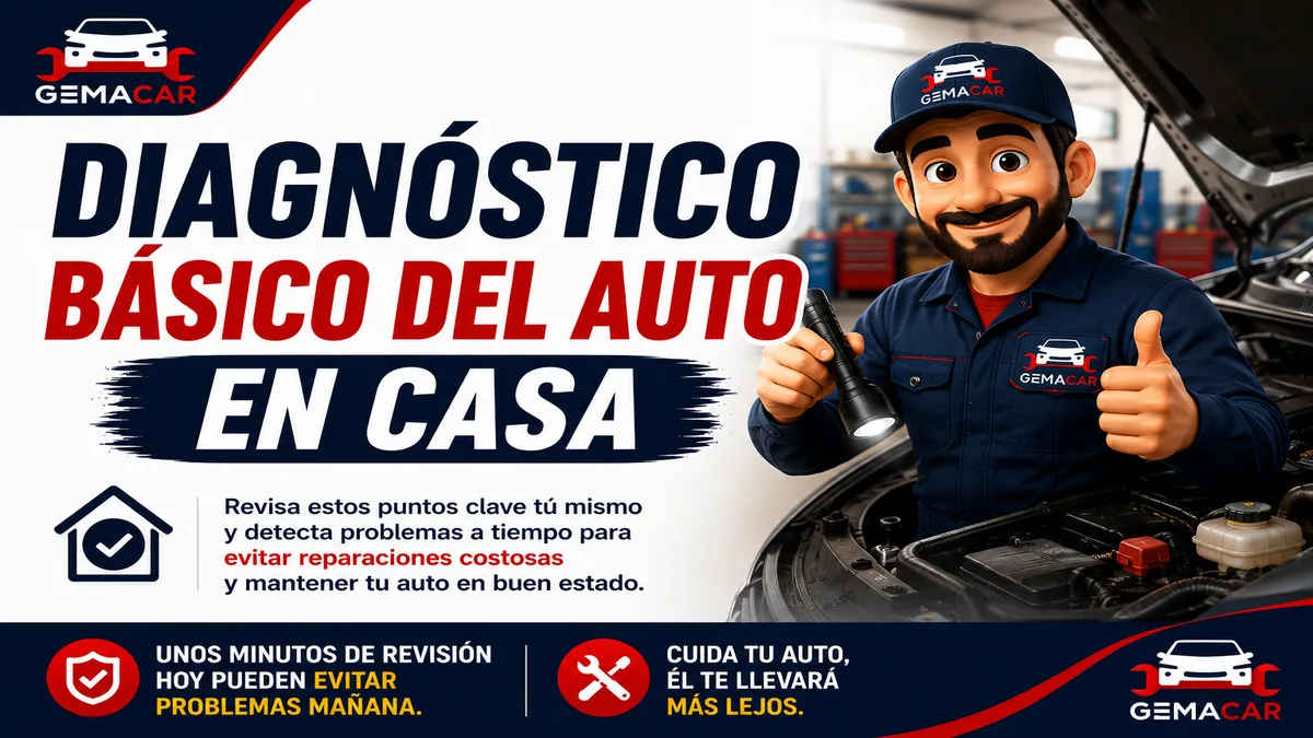Diagnóstico básico del auto en casa: qué revisar antes de ir al mecánico