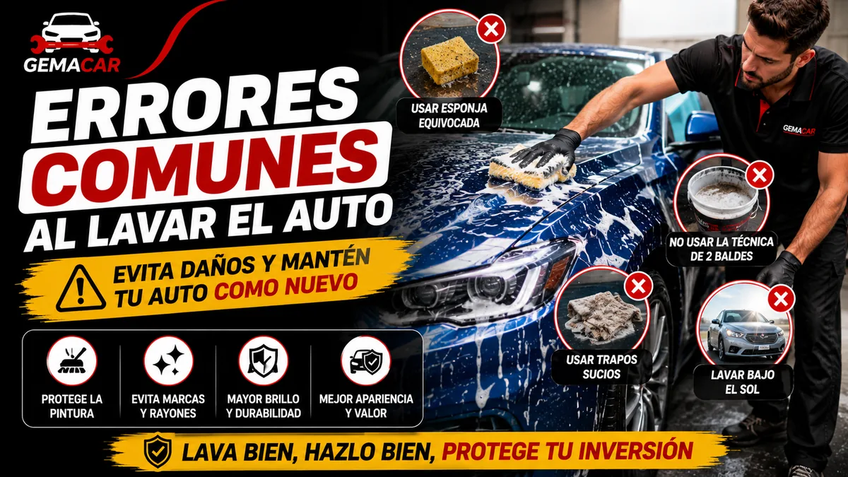 Cómo lavar un auto sin dañarlo: 12 errores que debes evitar