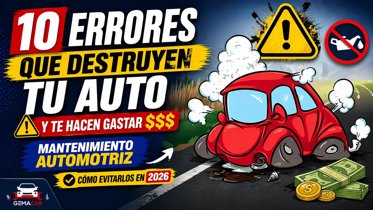 10 errores de mantenimiento automotriz que dañan tu carro (y cómo evitarlos) [2026]