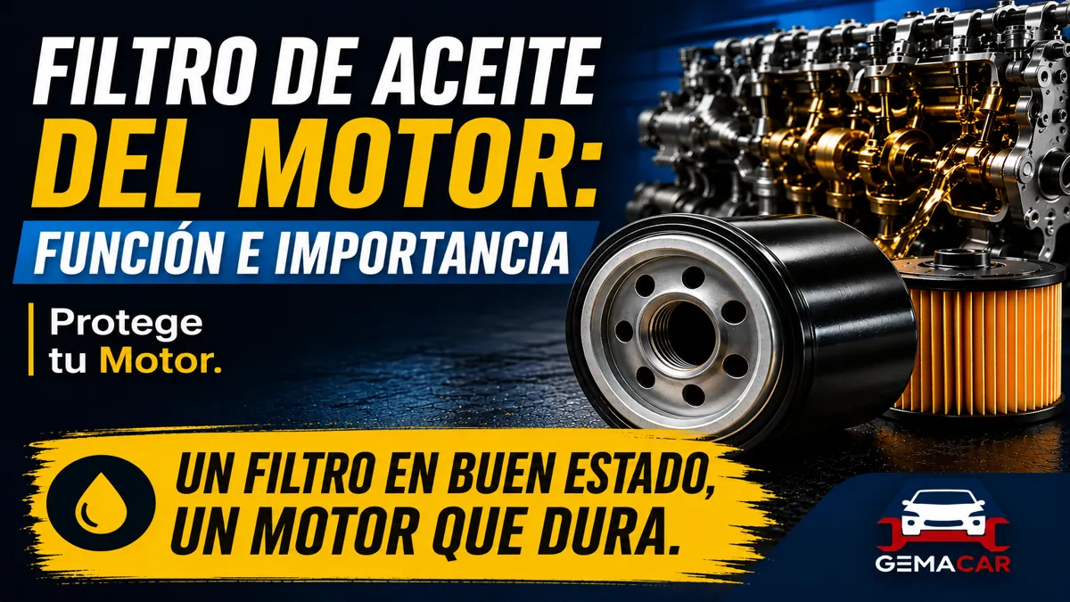 Filtro de aceite del motor: función, importancia y cuándo cambiarlo