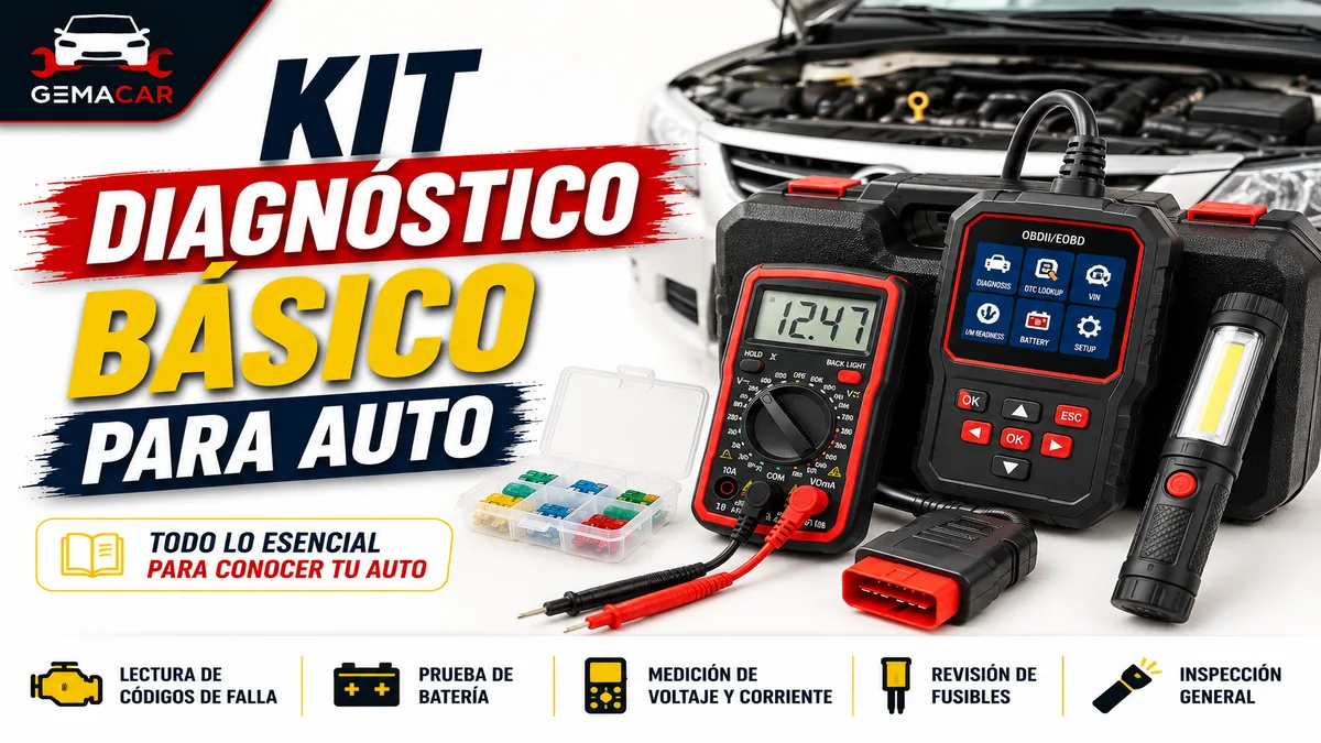 Kit diagnóstico básico auto: qué herramientas comprar para revisar fallas