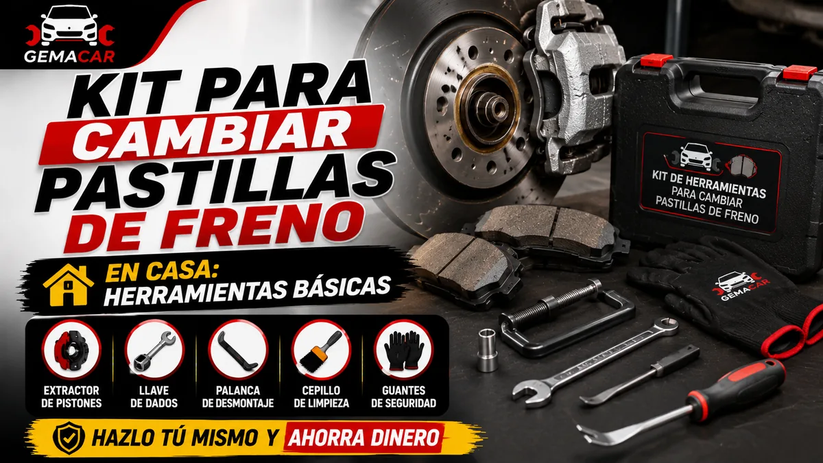 Kit para cambiar pastillas de freno: herramientas básicas y qué comprar