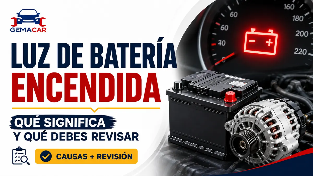 Luz de batería encendida: qué significa y qué debes revisar