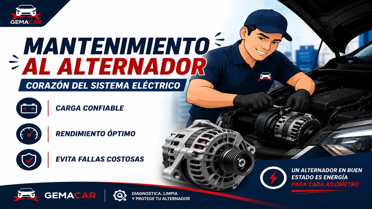 Mantenimiento del alternador: síntomas de falla, revisión y qué hacer