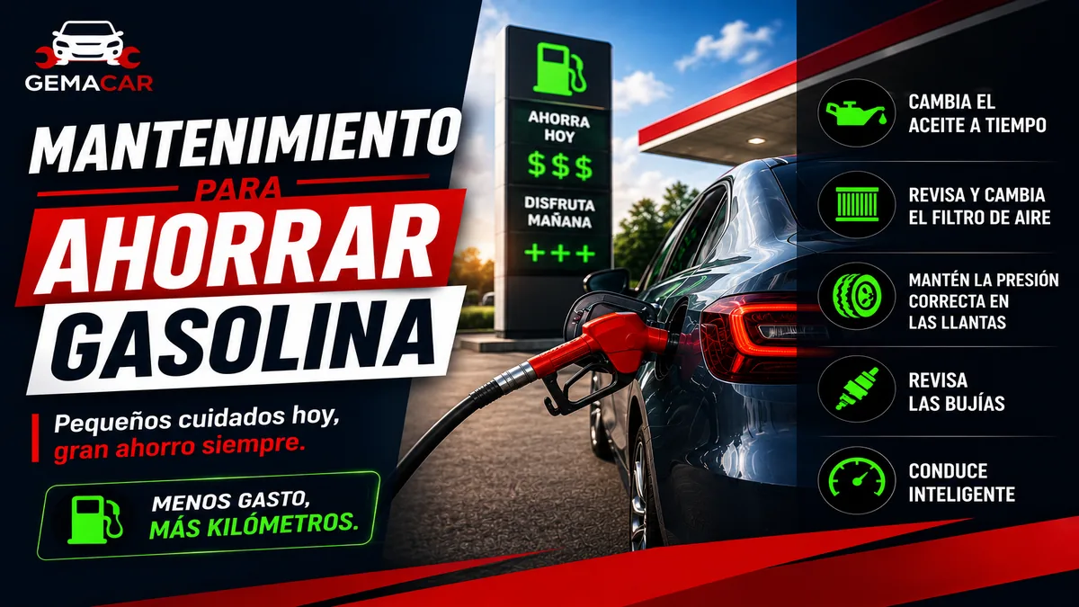 Mantenimiento para ahorrar gasolina: qué revisar para consumir menos
