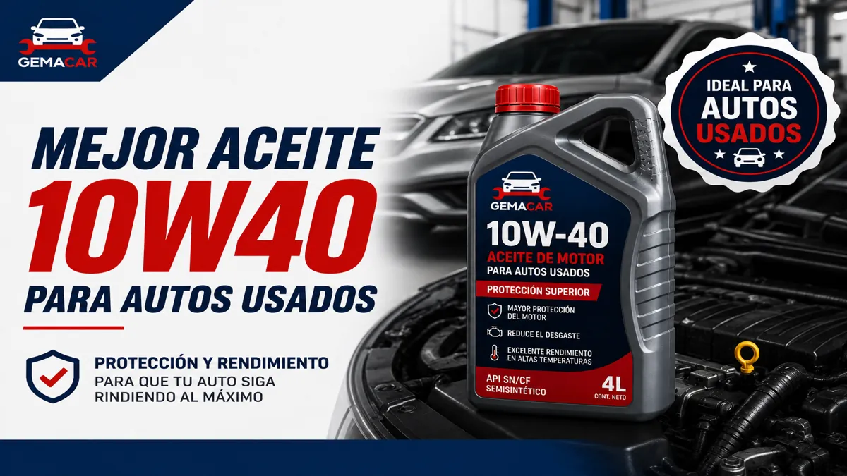 Mejor aceite 10W40 para autos usados: cuál comprar y cuándo usarlo (2026)