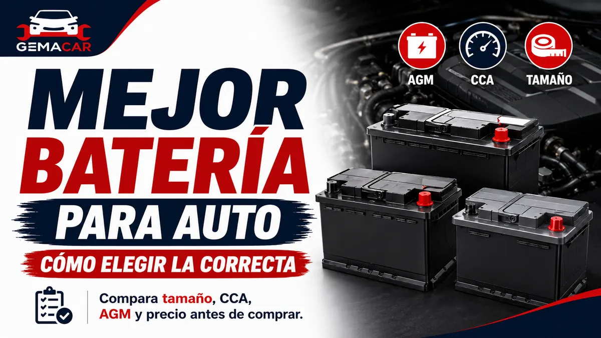 Mejor batería para auto: cómo elegir la correcta