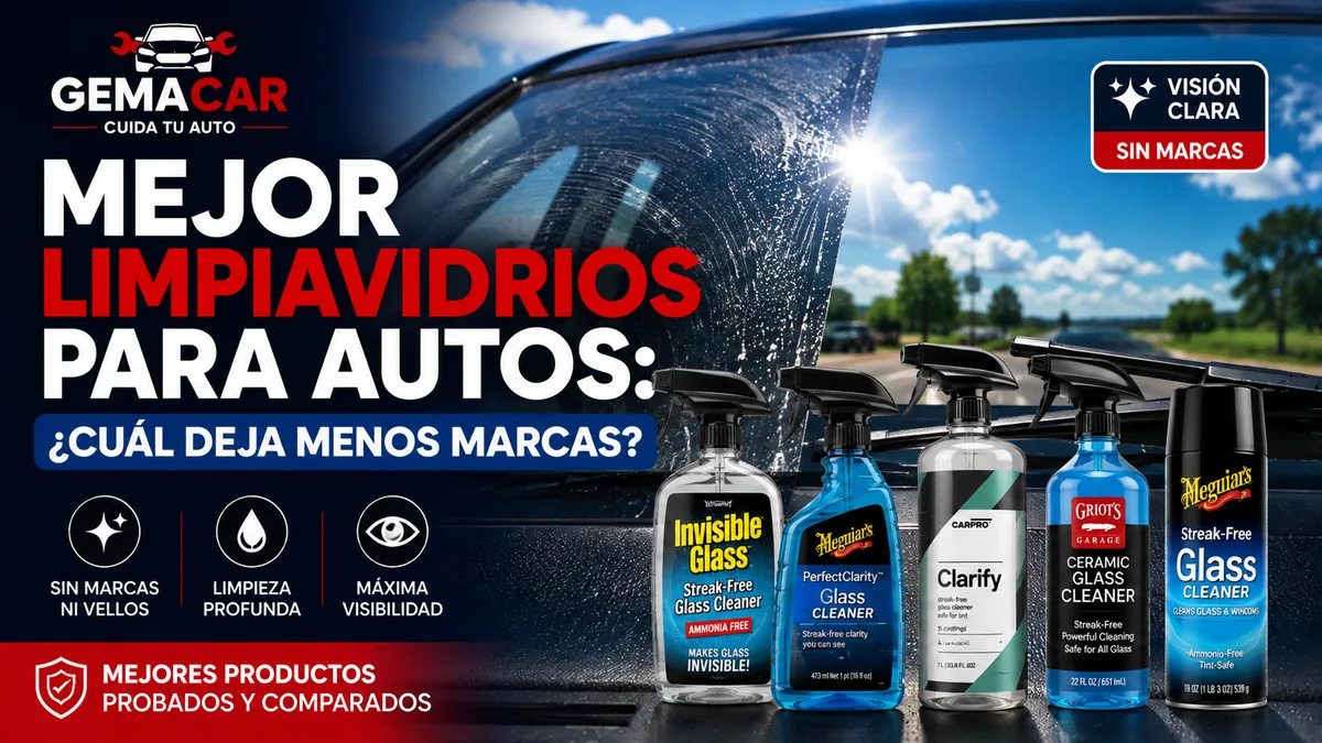Mejor limpiavidrios para autos: cuál deja menos marcas