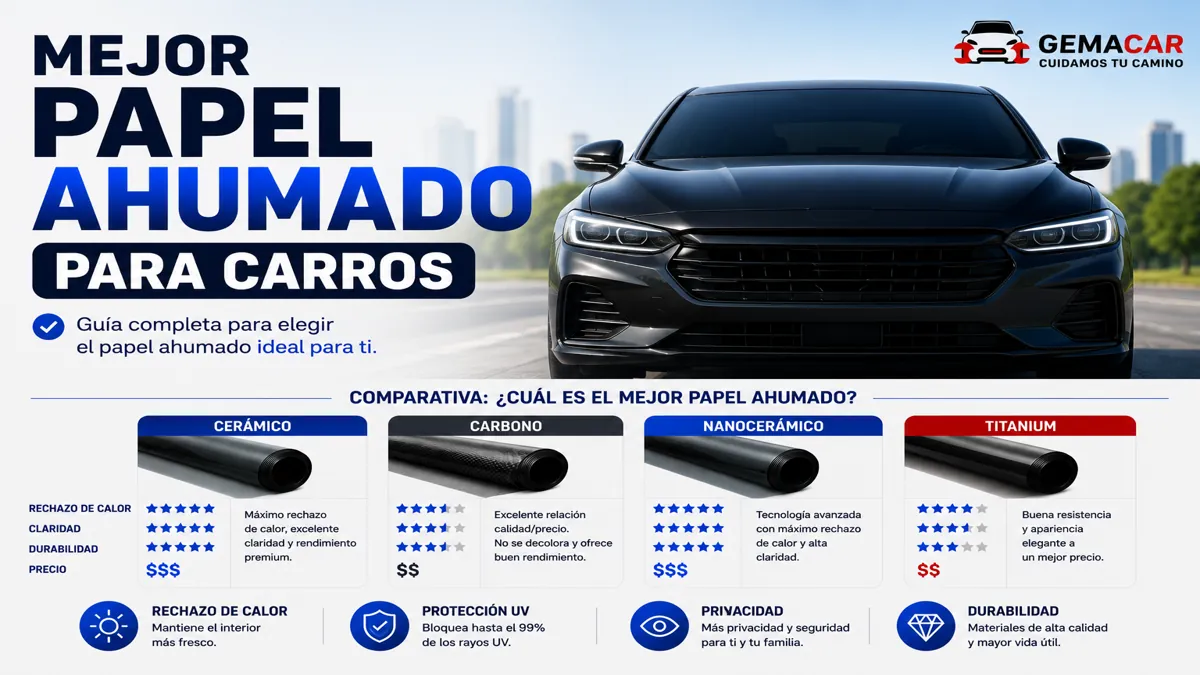 Mejor papel ahumado para carros: marcas, tipos y cuál comprar