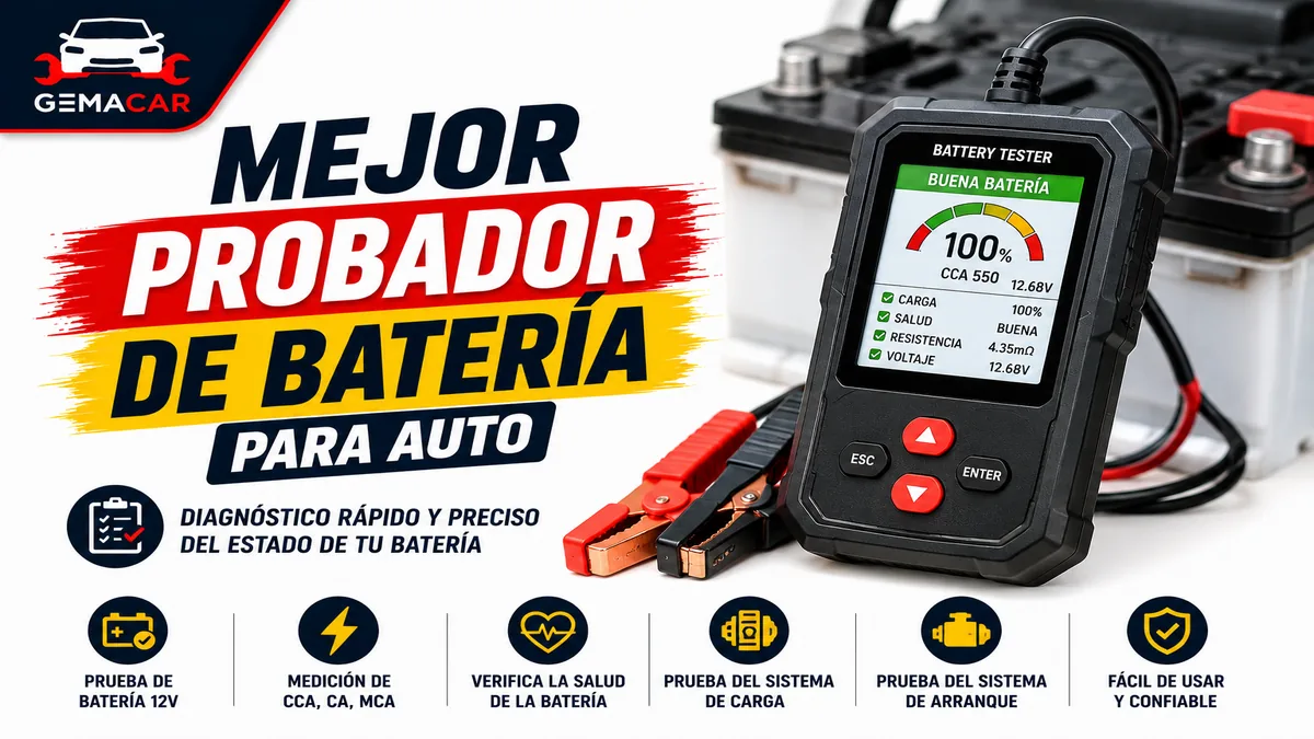 Mejor probador de batería auto: cuál comprar y cómo usarlo