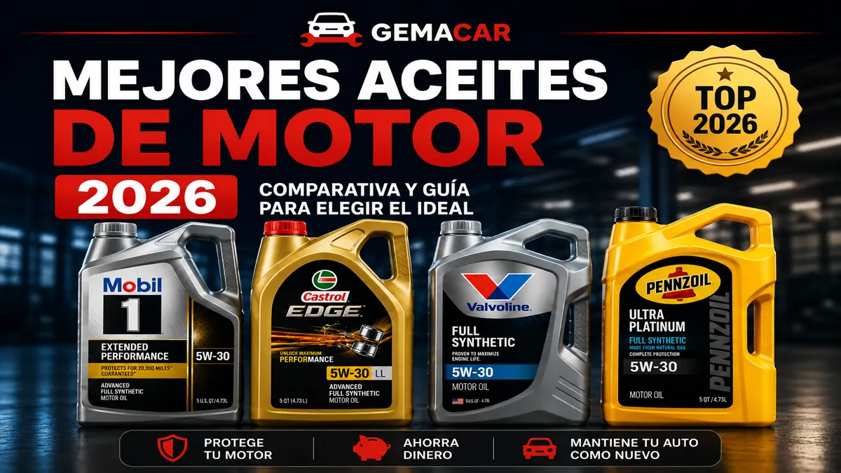Mejores aceites de motor 2026: comparativa y cuál comprar según tu carro