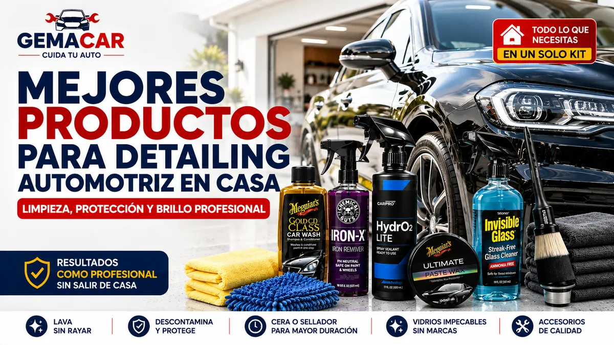 Mejores productos para detailing automotriz en casa