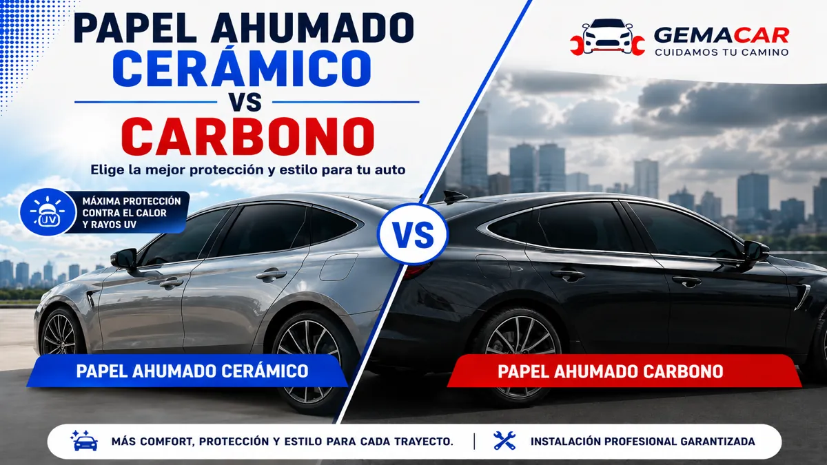 Papel ahumado cerámico vs carbono: diferencias reales y cuál conviene