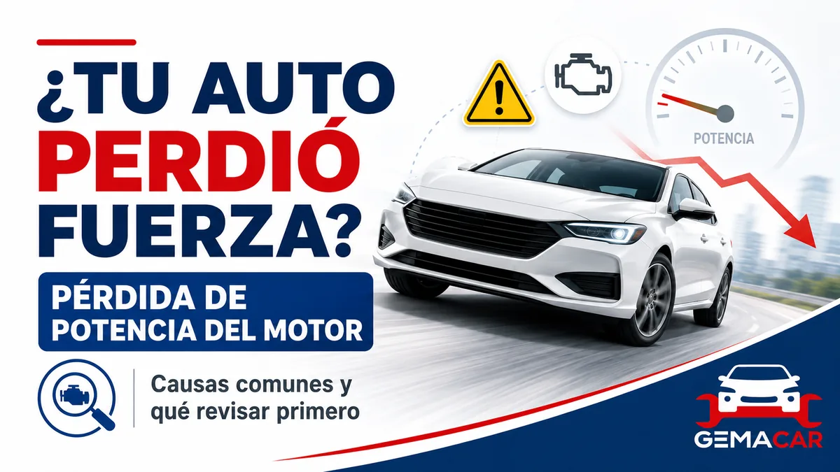 Pérdida de potencia del motor: causas comunes y qué revisar primero