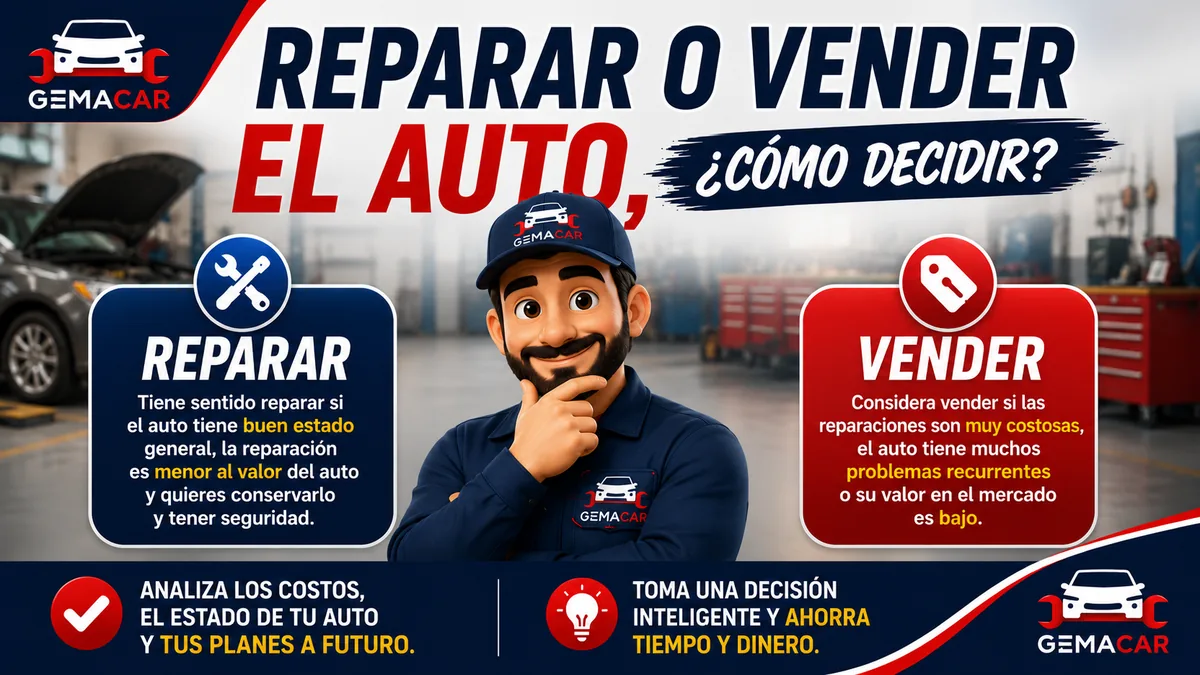 Reparar o vender el auto: cómo decidir si vale la pena arreglarlo