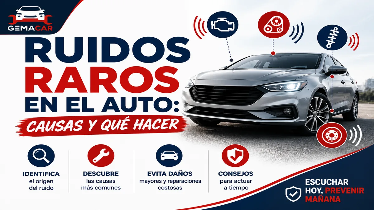 Ruidos raros en el auto: causas comunes y qué revisar primero