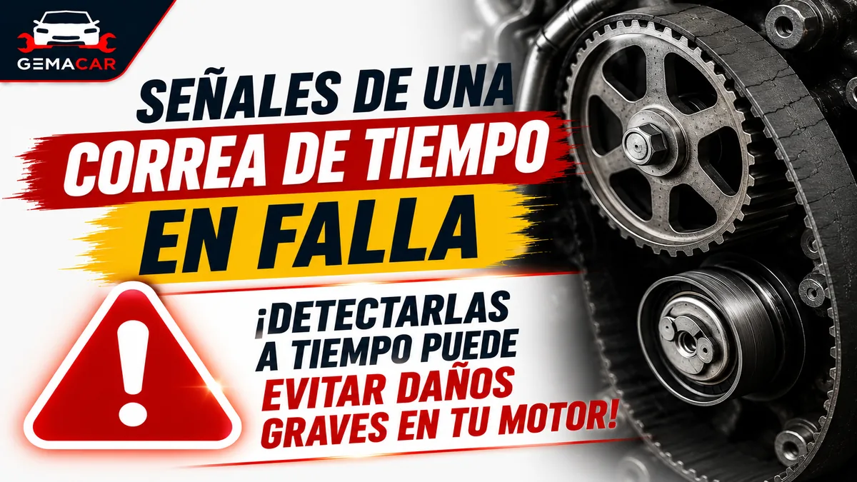 Señales de una correa de tiempo en falla: síntomas y qué hacer