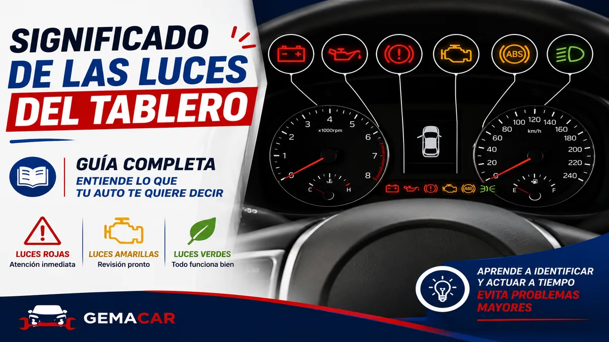 Significado de las luces del tablero: guía rápida para saber qué hacer