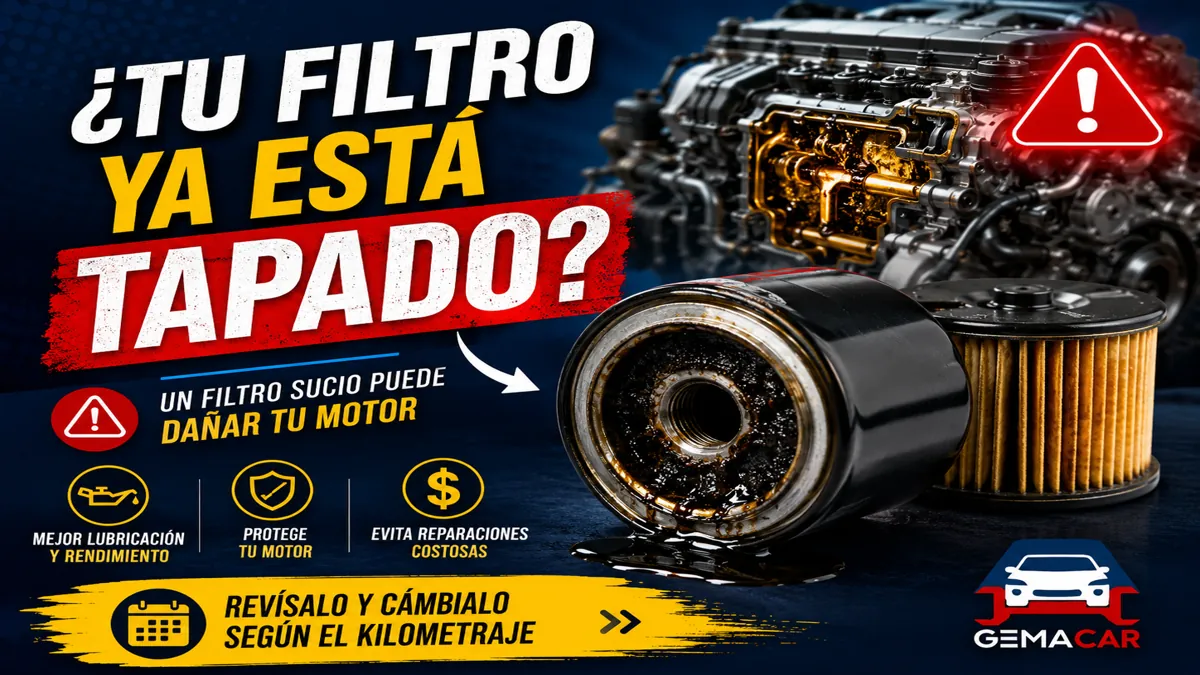 Síntomas de filtro de aceite dañado o tapado: señales y qué hacer