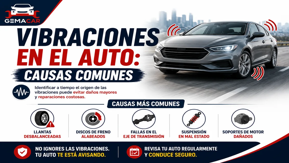 Vibraciones en el auto: causas comunes y qué revisar primero